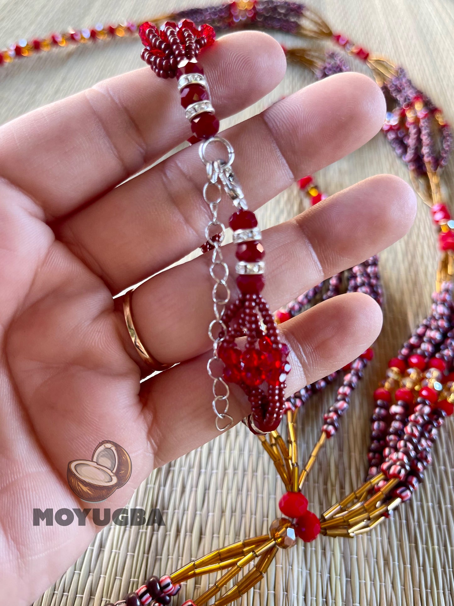 ORISHA OYA Set - Yoruba Deity Necklace and Bracelet Duo