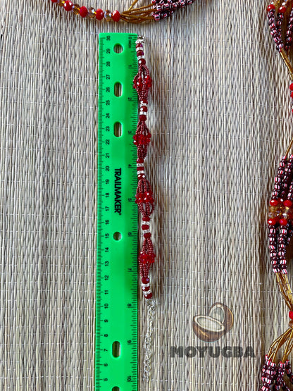 ORISHA OYA Set - Yoruba Deity Necklace and Bracelet Duo