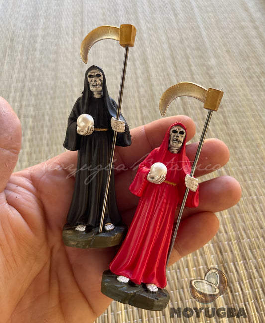 Mini Santa Muerte Statues - 3.5" with Scythe - (Removable)