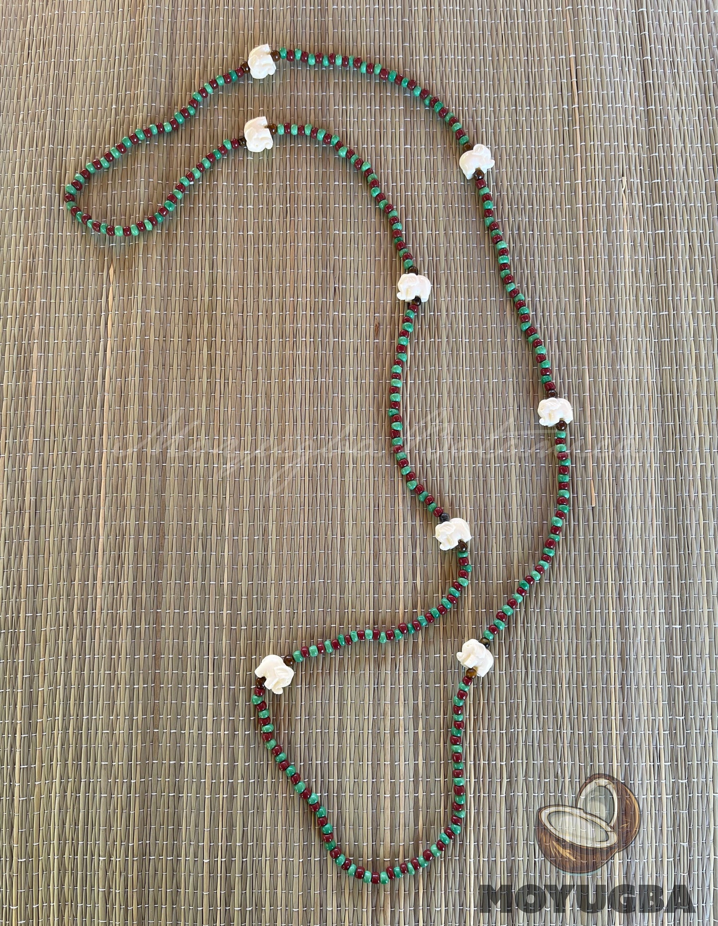 ORULA/IFA with Tiger Eye Beads Necklace/Collar/Eleke ~ Santeria/Yoruba
