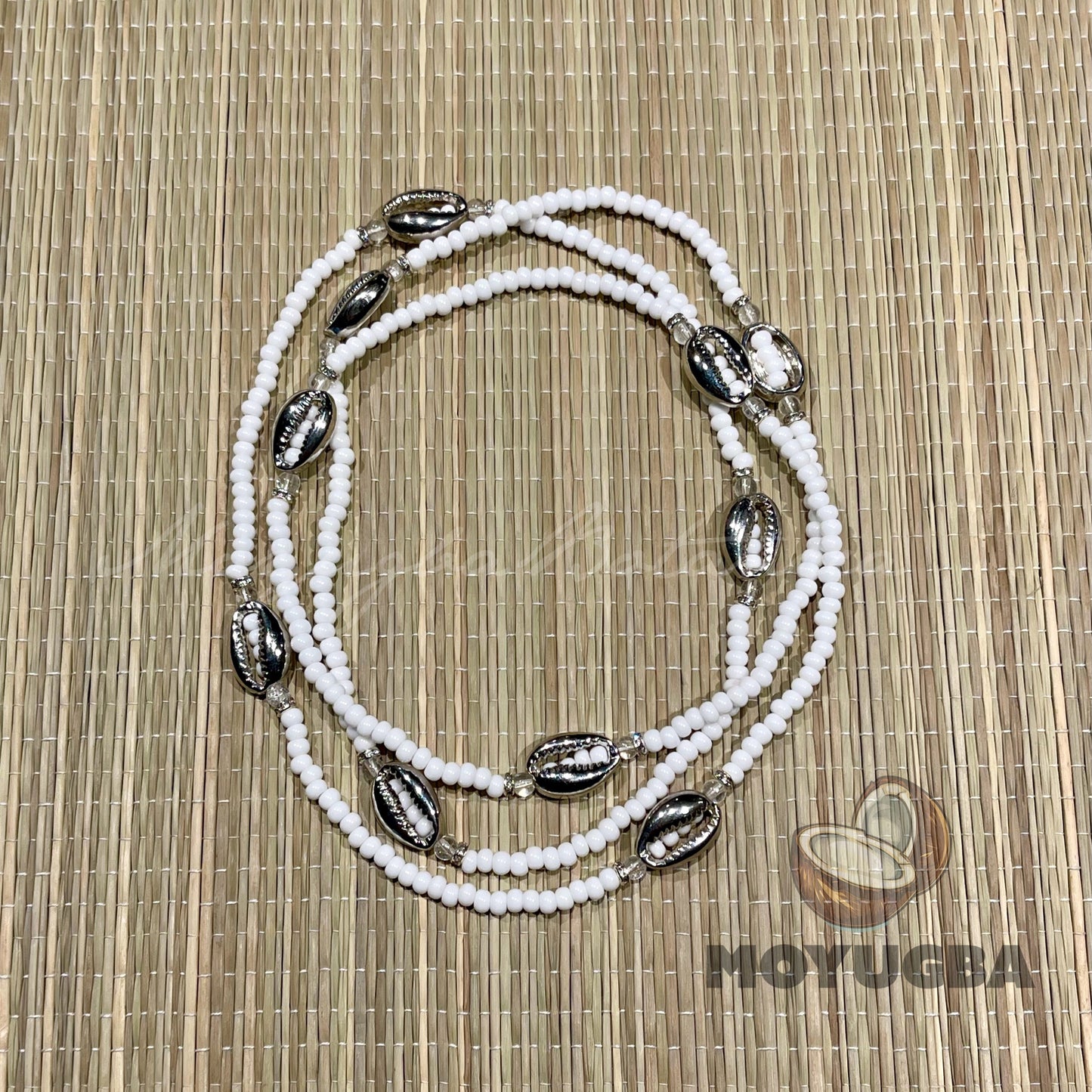 OBATALA with Silver Cowrie Shells - Necklace/Collar/Eleke - Santeria/Yoruba