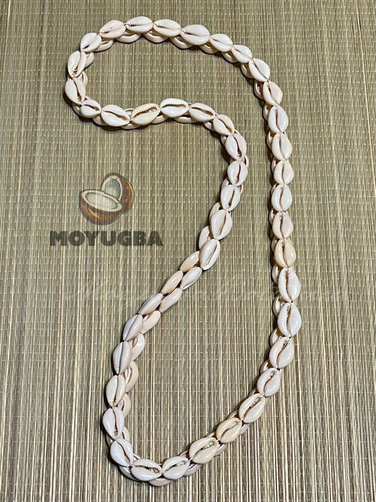 Aje/Iroko - HANDMADE Double Cowrie Shell Necklace/Collar