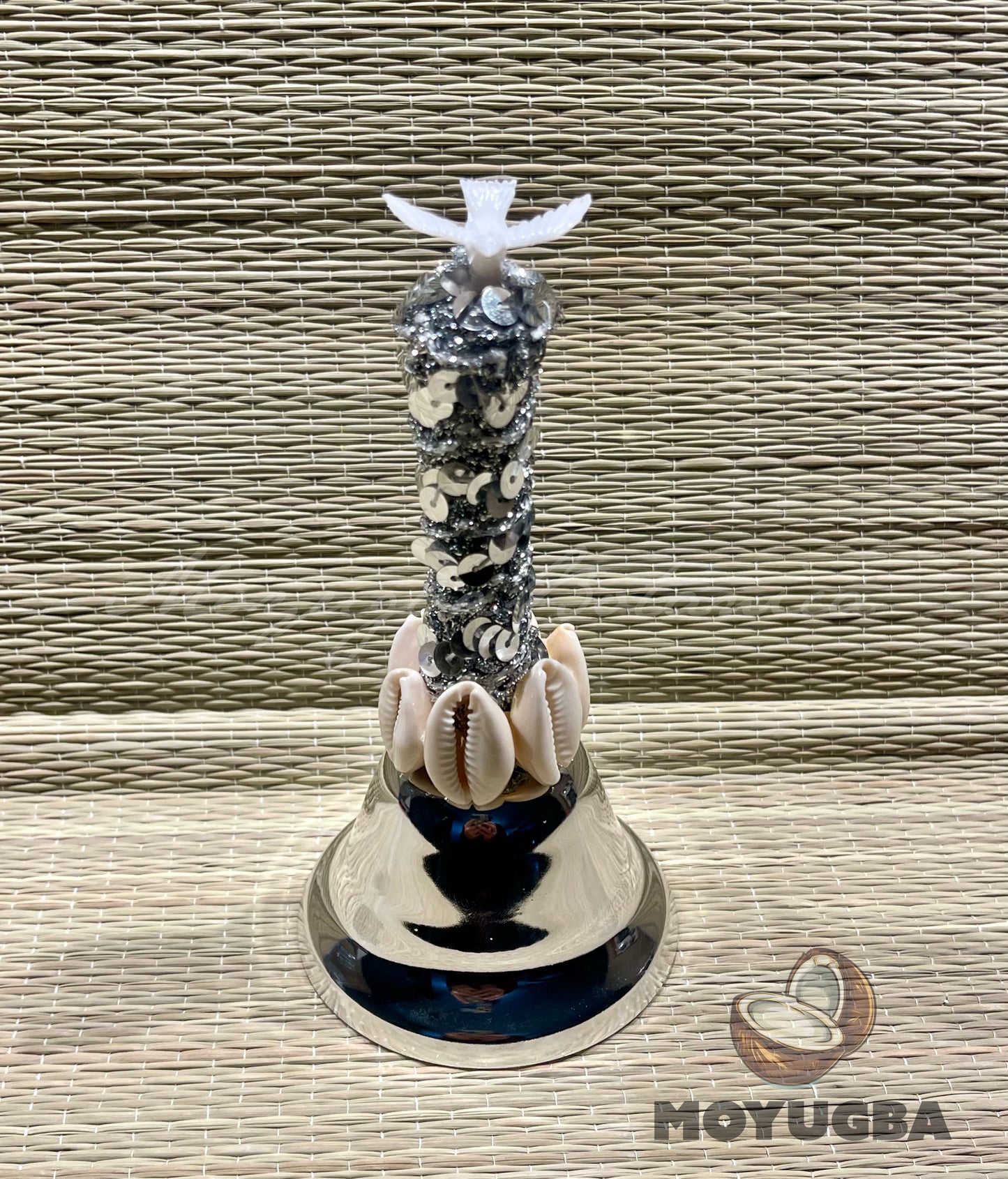 OBATALA Dove Bell/Campana with Cowrie Shells - Santeria/Yoruba