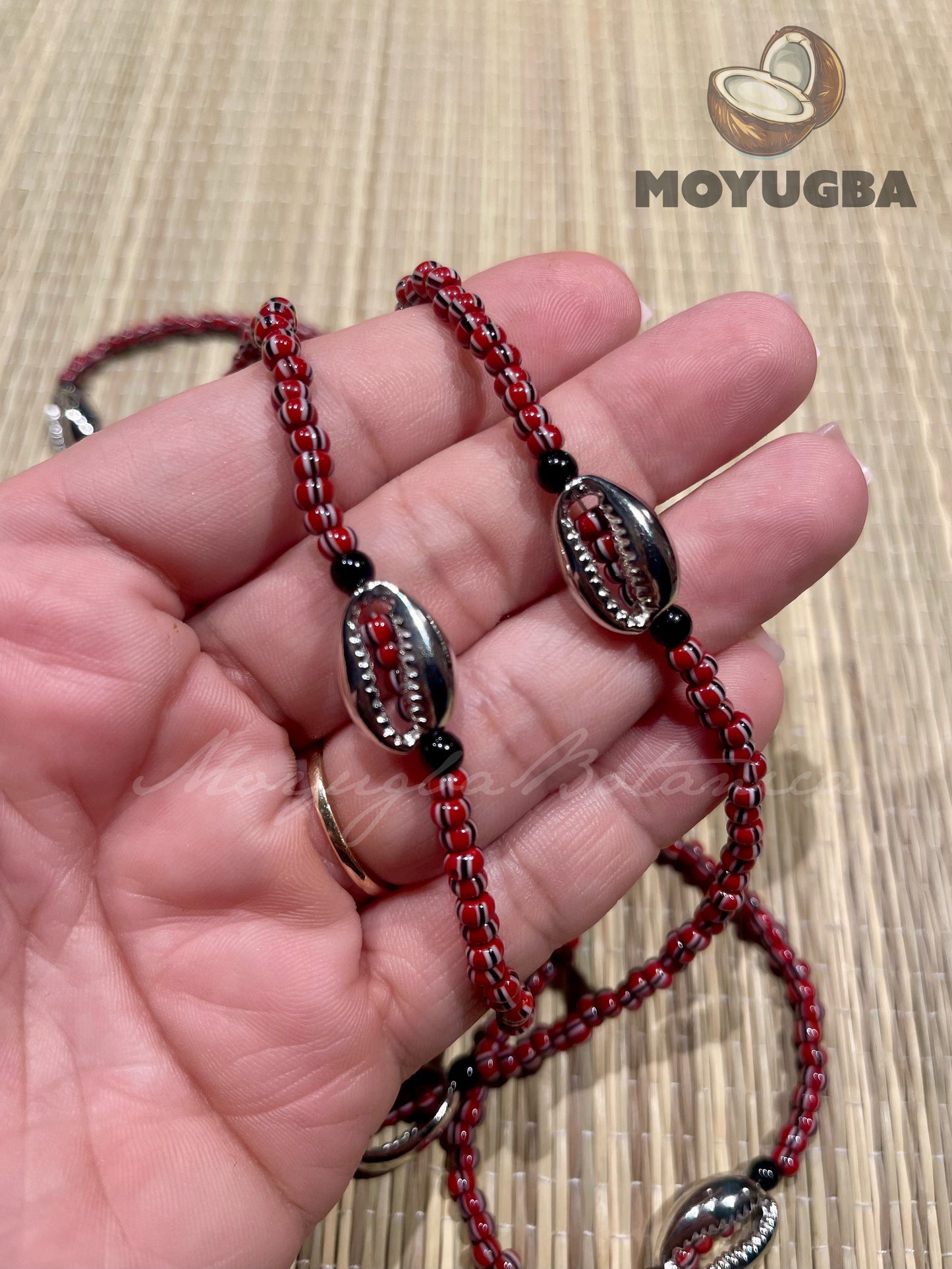 Oya Cowrie/Black Bead - Necklace/Eleke/Collar - Santeria/Yoruba