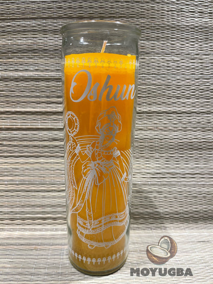 Vibrant Yellow Oshun Candle - Ritual Candle for Prosperity
