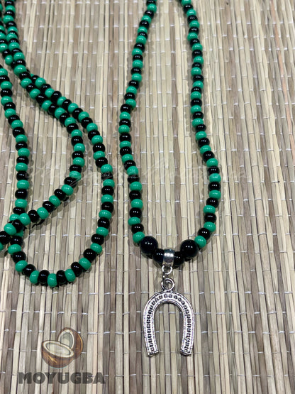 ORISHA OGGUN Necklace/Eleke/Collar - Horseshoe Pendent