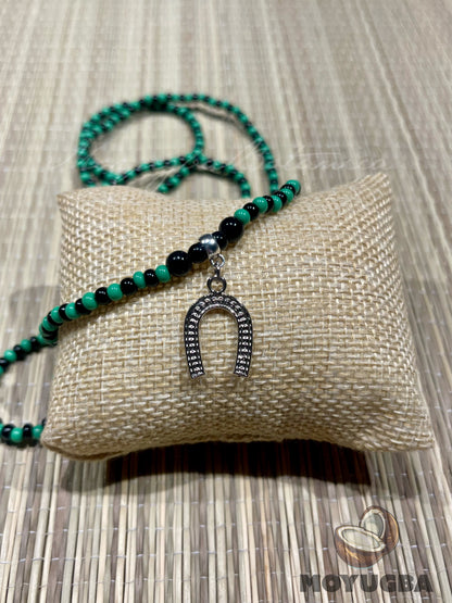ORISHA OGGUN Necklace/Eleke/Collar - Horseshoe Pendent