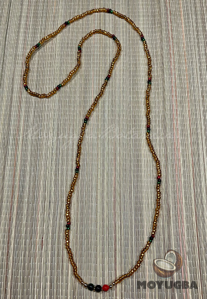 Oshun Ibu Kole Necklace/Eleke/Collar - Santeria/Yoruba