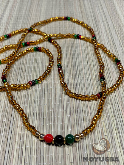Oshun Ibu Kole Necklace/Eleke/Collar - Santeria/Yoruba