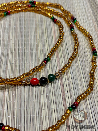 Oshun Ibu Kole Necklace/Eleke/Collar - Santeria/Yoruba
