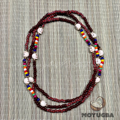 OYA SKULL 9 Color Collar/Eleke/Necklace - Santeria/Yoruba