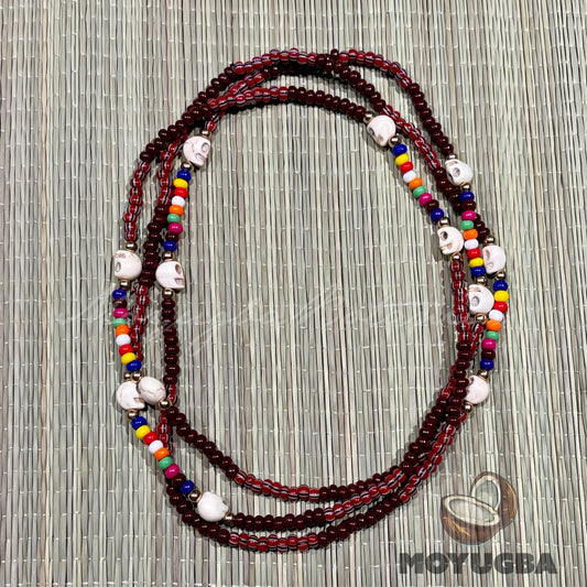 OYA SKULL 9 Color Collar/Eleke/Necklace - Santeria/Yoruba