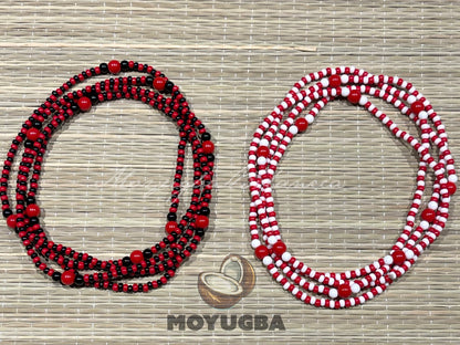 Eleggua - Shango - Collar/Eleke/Necklace - Small Size Beads