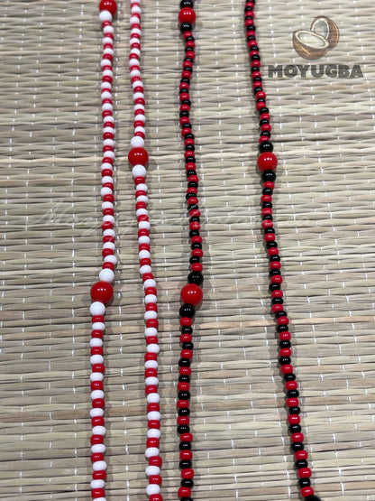 Eleggua - Shango - Collar/Eleke/Necklace - Small Size Beads