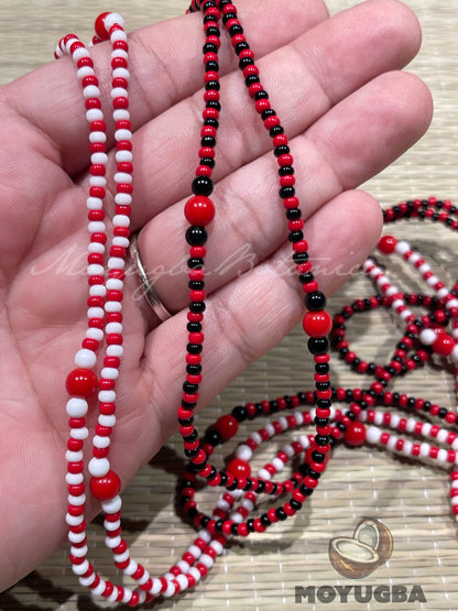 Eleggua - Shango - Collar/Eleke/Necklace - Small Size Beads