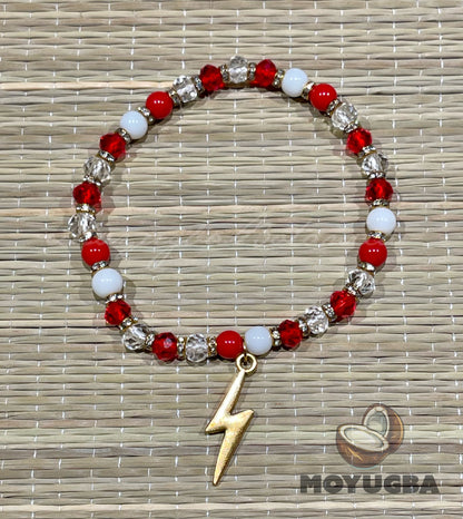 Orisha Bracelets with Charms - Eleggua, Shango, Obatala, Yemaya and Oshun