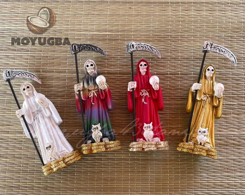 Mini Santa Muerte Money Statues - 3.5"