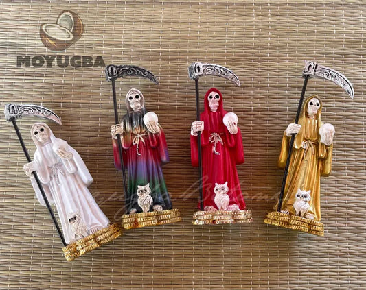 Mini Santa Muerte Money Statues - 3.5"
