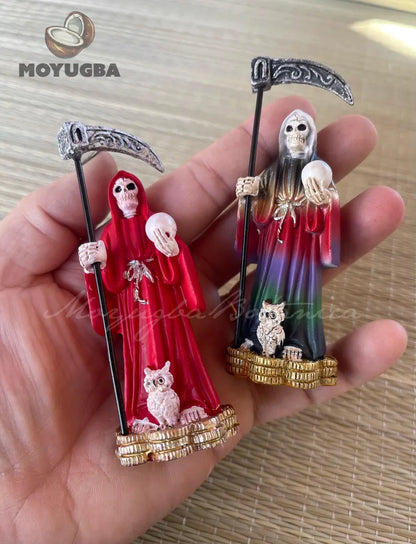 Mini Santa Muerte Money Statues - 3.5"