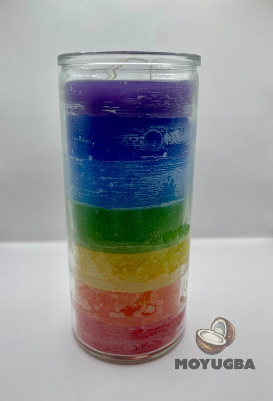14 Day Candle - Multi Color - 3 Wick