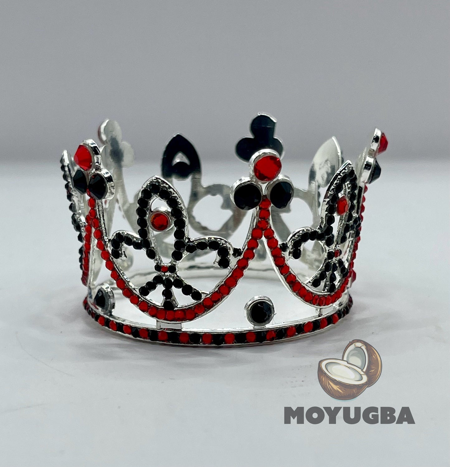 Eleggua Silver Metal Rhinestoned Crown - 2" - Santeria/Yoruba