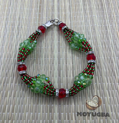 ORISHA ILDE - Santeria Bead Mazo Bracelet - 8" inch