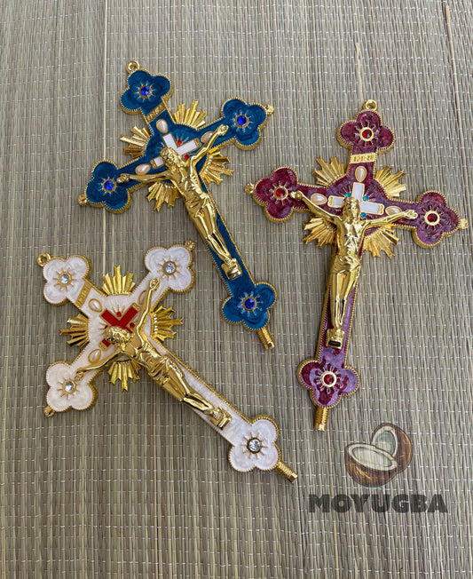CRUCIFIX Metal Cross for Spiritual Altar - Boveda