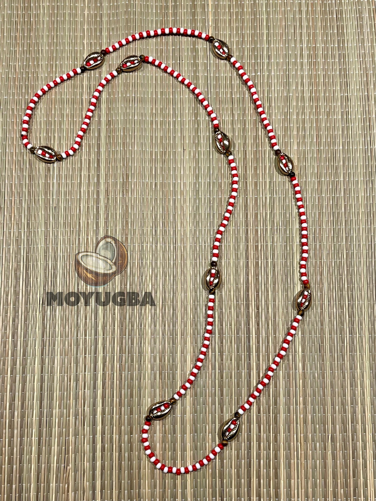 SHANGO with Tiger Eye Beads/Cowrie Shells Necklace/Eleke/Collar - Santeria/Yoruba