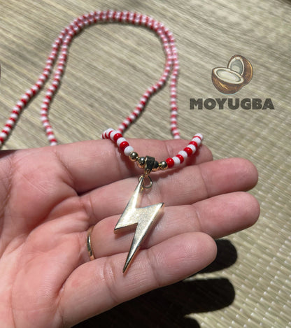 ORISHA SHANGO Pendant Necklace/Eleke/Collar - for Protection and Strength