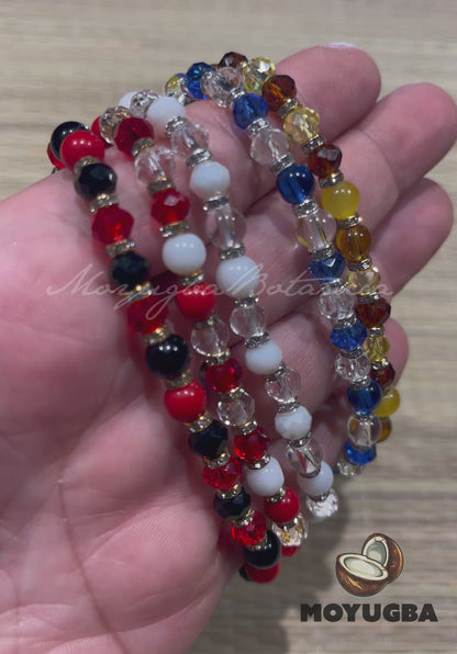 Orisha Bracelets with Charms - Eleggua, Shango, Obatala, Yemaya and Oshun